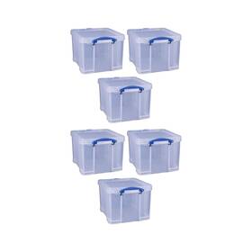 Really Useful Box 193802380828 32 Liters Storage Bin Container With Snap Lid And Clip Lock