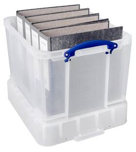 35cxl Really Useful Box 35 Liter Plastic Stackable Storage Container With Xl Snap L