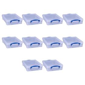 Really Useful Box 426880325096 4 Liter Plastic Storage File Container With Snap Lid An