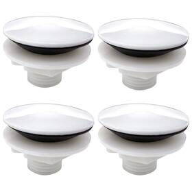 Recdec 774113183454 4 Pack Kitchen Sink Hole Cover White 1.5ftft Cap Screw Mount