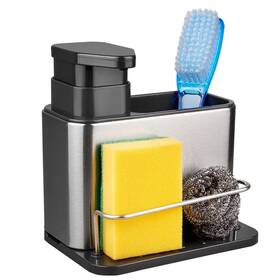 Redcall 744591722681 Soap Dispenser For Kitchen Sink 3-in-1 Sponge Holder S Inch