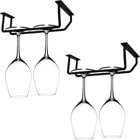 7inbk Reddreamer 7 Inch Black Wine Glass Rack Under Cabinet 2 Pack 7inbk Reddreamer 7 Inch Black Wine Glass Rack Under Cabinet 2 Pack
