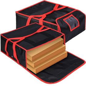 Oy-remerry-0815 Remerry 2 Pieces Huge Insulated Pizza Delivery Bag 18 X 8.5 Inches Heav