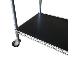 Resilia 818452025072 Shelf Liner Set For Wire Shelving Units 5 Pack 14 Inches X 30 Blac