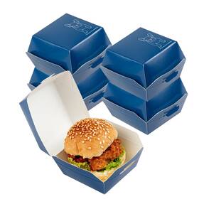 Rwa0373blf Restaurantware 2.5 X 2 Inch Mini Burger Boxes 100 Clamshell Food Contai