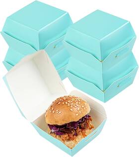 Rwa0373tq Restaurantware 2.5 X 2 Inch Mini Burger Boxes 100 Clamshell Food
