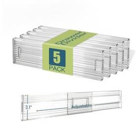 R-do01 Retronly Expandable Clear Drawer Dividers - 3.1ftft Height 11-19ftft Adjustable Se