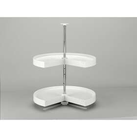 Rev-a-shelf 090713002774 28 Inch Lazy Susan Pie-cut Polymer 2-shelf White Rev-a-shelf 090713002774 28 Inch Lazy Susan Pie-cut Polymer 2-shelf White
