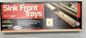 Rev-a-shelf 090713136547 Sink Front Tip Out Trays Polymer Almond Kit #13 14 1/4 Inch L