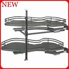 Rev-a-shelf 15 In. 2-tier Shelf Organizer For A Blind Left Gray R16