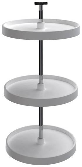 3073-18-11-531 Rev-a-shelf 3073-18-531 Value Line 3 Tier 18 Inch Full Circle Lazy - White