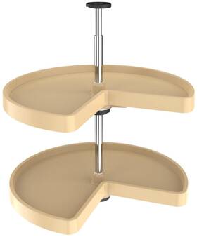 3472-24-15-52 Rev-a-shelf 3472-24-52 Value Line Double 2 Tier 24 Inch Kidney Shaped - Almond 3472-24-15-52 Rev-a-shelf 3472-24-52 Value Line Double 2 Tier 24 Inch Kidney Shaped - Almond
