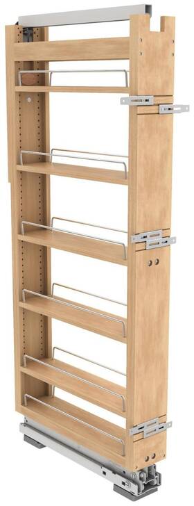 448-tpf51-5-1 Rev-a-shelf Wood Classics 5 Inch W X 53 H Soft Close - Maple 448-tpf51-5-1 Rev-a-shelf Wood Classics 5 Inch W X 53 H Soft Close - Maple