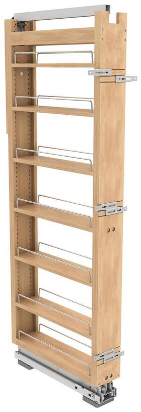 448-tpf58-5-1 Rev-a-shelf Wood Classics 5 Inch W X 60 H Soft Close - Maple