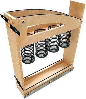448utcc-bcsc-5mb Rev-a-shelf 448utcc-bcsc-5 Craftsman 5-15/16 Inch W Kitchen Cabinet - Maple / Black