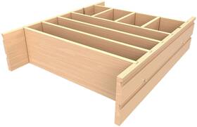 4wdiv-30-1 Rev-a-shelf Wood Classics 24-3/4 Inch D Drawer Divider - Maple