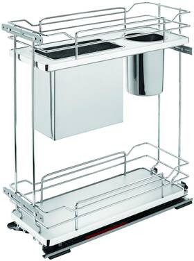 5322kb-bcsc-9-gr Rev-a-shelf 5322kb-bcsc-9 Contemporary 10-1/4 Inch W Soft Close Two - Grey