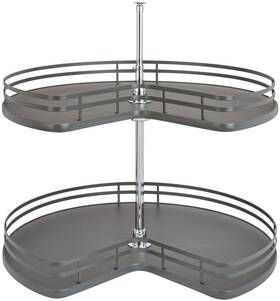53472-32-1 Rev-a-shelf Contemporary Double 2 Tier 32 Inch Kidney