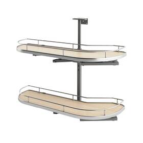 587-15-lmp Rev-a-shelf Modern 35-1/2 Inch W Soft Close Pivot Swing / - Brown