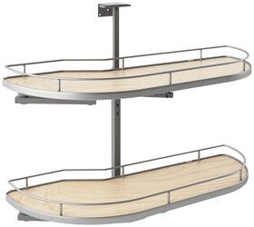 587-15-rmp Rev-a-shelf 587-15-r Modern 35-1/2 Inch Pull Out And Pivot Two Tier - Maple