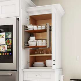 5pd-24fog Rev-a-shelf 24 Inch Kitchen Pull-down Wall Cabinet System Gray