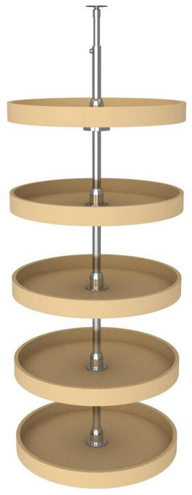 6065-20-15-52 Rev-a-shelf 6065-20-52 Classic 5 Tier 20 Inch Full Circle Lazy Susan - Almond 6065-20-15-52 Rev-a-shelf 6065-20-52 Classic 5 Tier 20 Inch Full Circle Lazy Susan - Almond