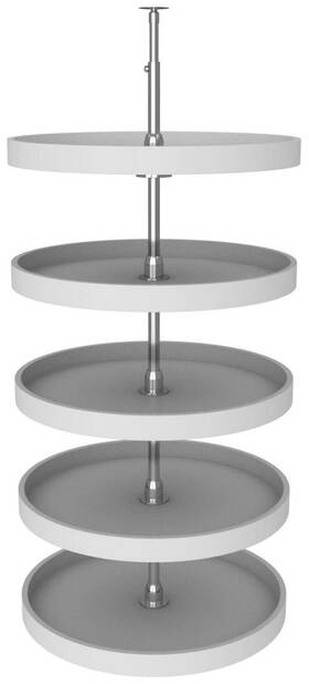 6065-24-11-52 Rev-a-shelf 6065-24-52 Classic 5 Tier 24 Inch Full Circle Lazy Susan - White