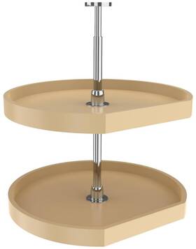 6272-22-15-52 Rev-a-shelf 6272-22-52 Classic 2 Tier 22 Inch D Shaped Flat Side Lazy - Almond 6272-22-15-52 Rev-a-shelf 6272-22-52 Classic 2 Tier 22 Inch D Shaped Flat Side Lazy - Almond
