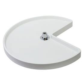 6471-24-11-52 Rev-a-shelf 24 Inch Polymer Kidney Lazy Susan Only - White