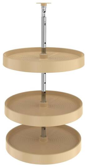 Ld-2063-1836-15-1 Rev-a-shelf Ld-2063-1836-1 Lazy Daisy Polymer Triple 3 Tier - Almond