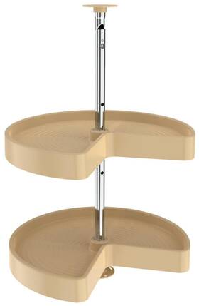 Ld-2472-18-1 Rev-a-shelf Lazy Daisy Polymer Double 2 Tier 18 Inch