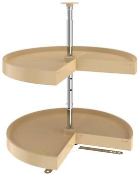 Ld-2942-24-15-1 Rev-a-shelf Ld-2942-24-1 Lazy Daisy Double 2 Tier 24 Inch Pie Shaped - Almond Ld-2942-24-15-1 Rev-a-shelf Ld-2942-24-1 Lazy Daisy Double 2 Tier 24 Inch Pie Shaped - Almond