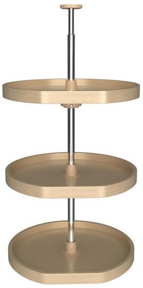 Ld-4bw-263-2036-1 Rev-a-shelf Lazy Daisy Banded Wood Triple 3 - Maple