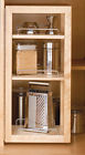 4wsp18-45 Rev--shelf 4wp " Series 45 Natural Pantry Wood Base Single Swing