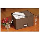 Richards Homewares Micro Fiber Stemware Chest Brown 11.5 X 15.5 10 049412080934 Richards Homewares Micro Fiber Stemware Chest Brown 11.5 X 15.5 10 049412080934