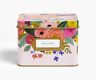 Rifle Paper Co. Juliet Rose Recipe Tin Gold Metallic Interior Gold-framed
