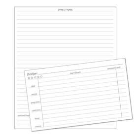 Rite In The Rain 632281100010 Weatherproof Recipe Cards 6 Inch X 5 2-sided 100# Card-stock