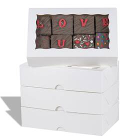 Bk8in51 Romanticbaking 8x5x2 Inch 51pcs Bakery Boxes With Window For Cookies Chocola Bk8in51 Romanticbaking 8x5x2 Inch 51pcs Bakery Boxes With Window For Cookies Chocola