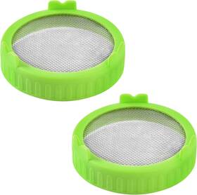 Fy-0002 Ropcia Sprouting Lids Sprouts Growing Kit 2pcs Removable Stainless Mesh Screen Fy-0002 Ropcia Sprouting Lids Sprouts Growing Kit 2pcs Removable Stainless Mesh Screen