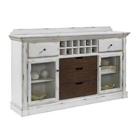 Hmif74963dstwh Roseto Hmif74963 Bologna 72 Inch W 5 Drawer Hardwood Sideboard - White
