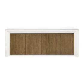 Hmif96986clkwh Roseto Hmif96986 Parrnell 86 Inch W Rubberwood Storage Console - Chalky White