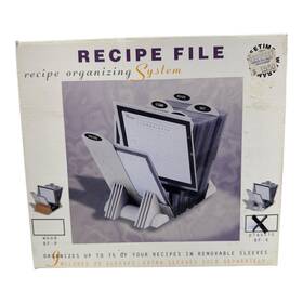 Roundtable 736729008002 Recipe File Organizing System Card Plastic Cards Sleeves Nib Roundtable 736729008002 Recipe File Organizing System Card Plastic Cards Sleeves Nib