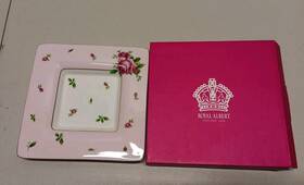 Roalgw44143 Royal Albert Piatto Quadro 17x17cm New Country Roses Pink
