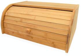 Rh-b07twj8zny-9 Royalhouse Natural Bamboo Roll Top Bread Box Kitchen For Countertop Food Stor