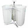 Rrc28pt-w Knape Vogt Kv Corner Recycle Center White With Door Mouting