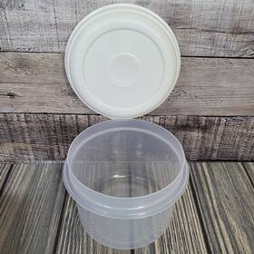 0020 Rubbermaid 1990s Servinft Saver 3 Cup Storage Container #7 Round Almond Euc