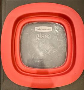 Rubbermaid 10m5m6 Premier Red Replacement Lid Window Square 9 3/8 Inch