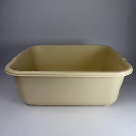 2951-15 Rubbermaid Vintage Almond Plastic Dish Pan 2951 Beige - 11.4 Quart / 2.85 Gal