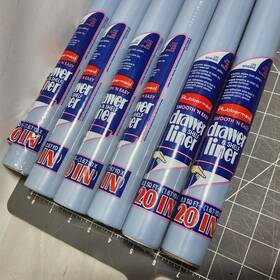 5403 Rubbermaid 6x Vintage 1988 Smooth N Easy Shelf Liner Slate Blue 20 Inch 5ft New 5403 Rubbermaid 6x Vintage 1988 Smooth N Easy Shelf Liner Slate Blue 20 Inch 5ft New