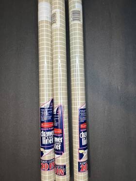 5490 Rubbermaid Vintage 1988 Drawer Shelf Liner Inch Gridwk Almond Beige New Old Stock
